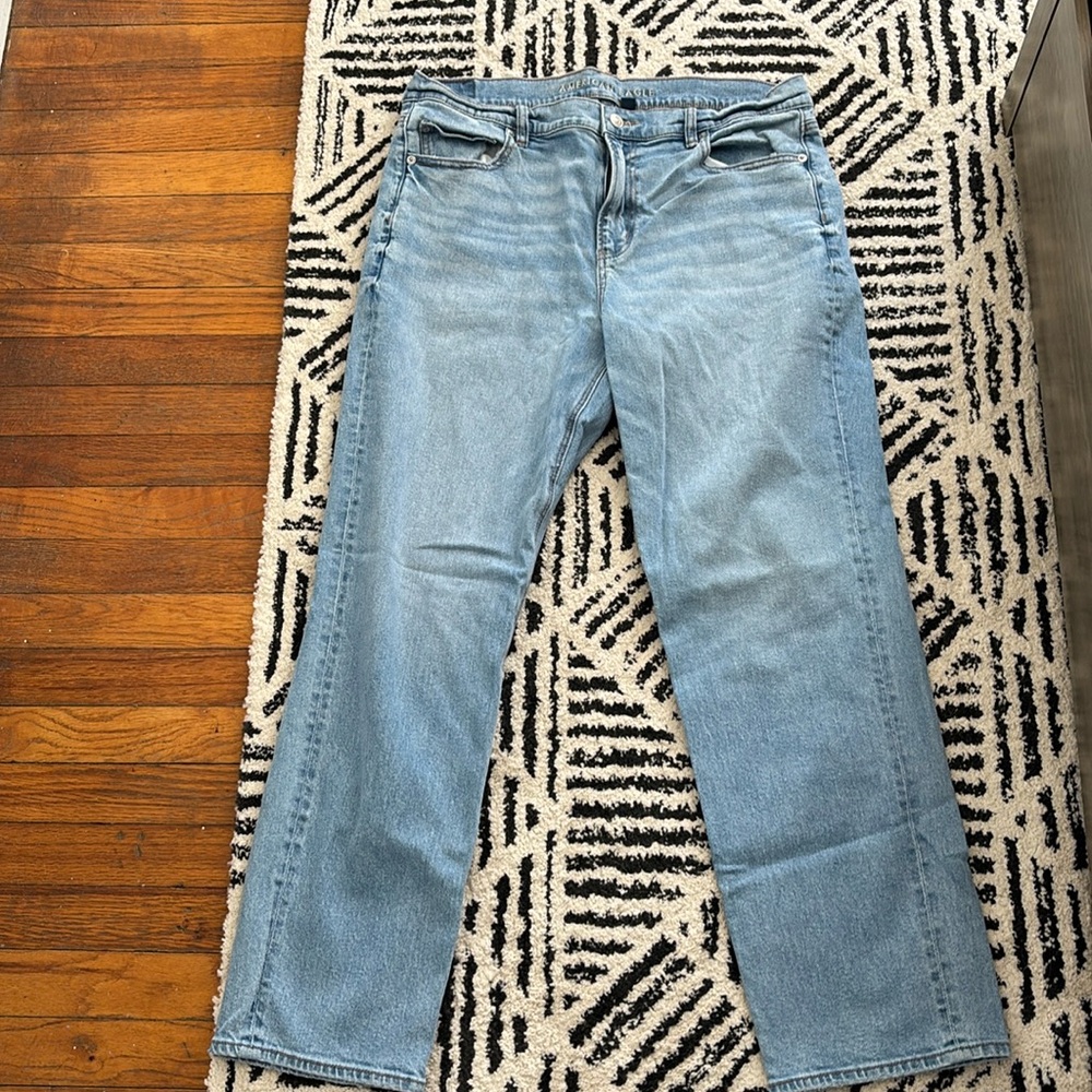 AE Super High Rise Straight Jeans